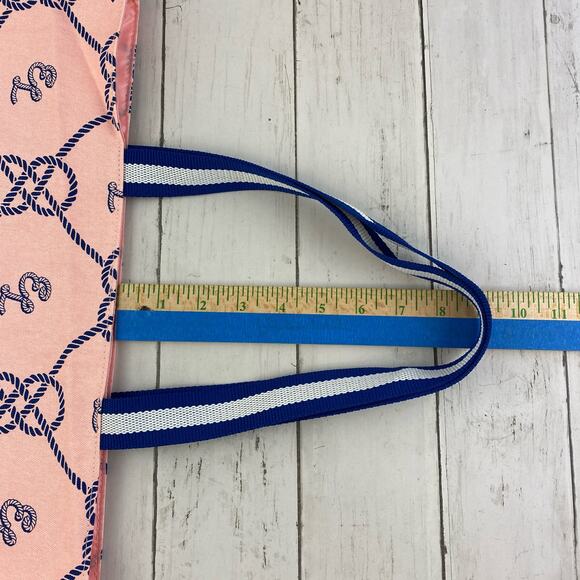 NWT Estée Lauder Pink Nautical Canvas Beach Tote Travel Bag - Picture 15 of 16